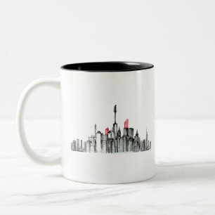 Tasse 2 Couleurs Ligne de ciel de maquillage