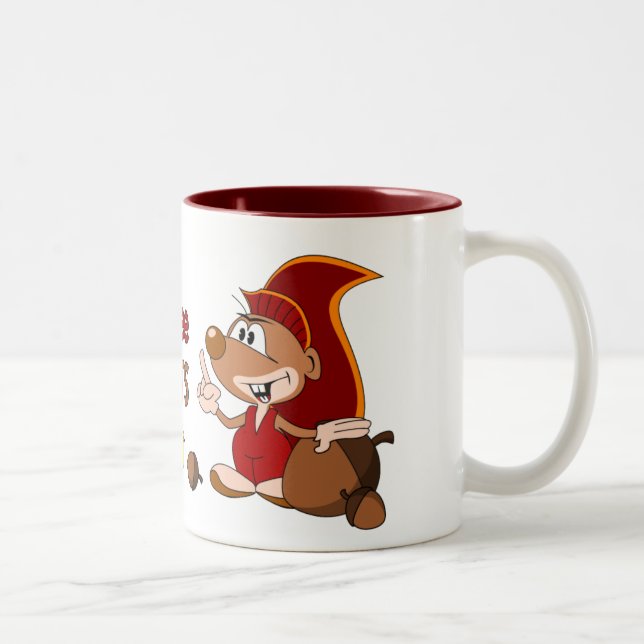 Tasse 2 Couleurs Ligne de poussins pour voir mes écrous (Droit)