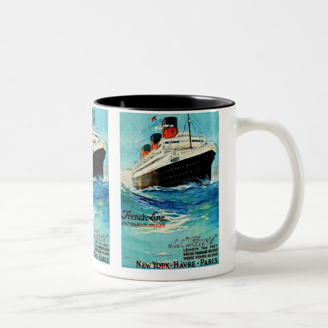Tasse 2 Couleurs ligne ss Paris ~ France (Droit)