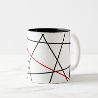 Lignes noires et rouges
