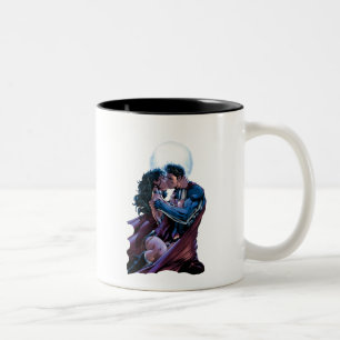 Tasse 2 Couleurs Ligue Justice #12 Wonder Woman & Superman Kiss