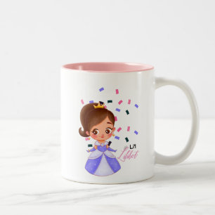Tasse 2 Couleurs Lilibet Nommé Cadeaux Princesse Violet pour Filles