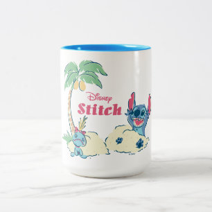 Tasse 2 Couleurs Lilo et Stitch  Ohana signifie famille