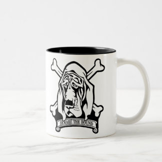 Tasse 2 Couleurs Limier-Prenez garde du chien