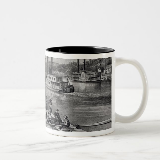 Tasse 2 Couleurs Limite en bas de la rivière (Droit)