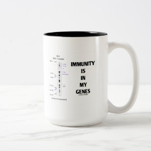 Tasse 2 Couleurs L'Immunité Est Dans Mes Gènes (Immunologie Chromos