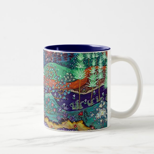 Tasse 2 Couleurs "" L'intérieur bleu de retour (Droit)