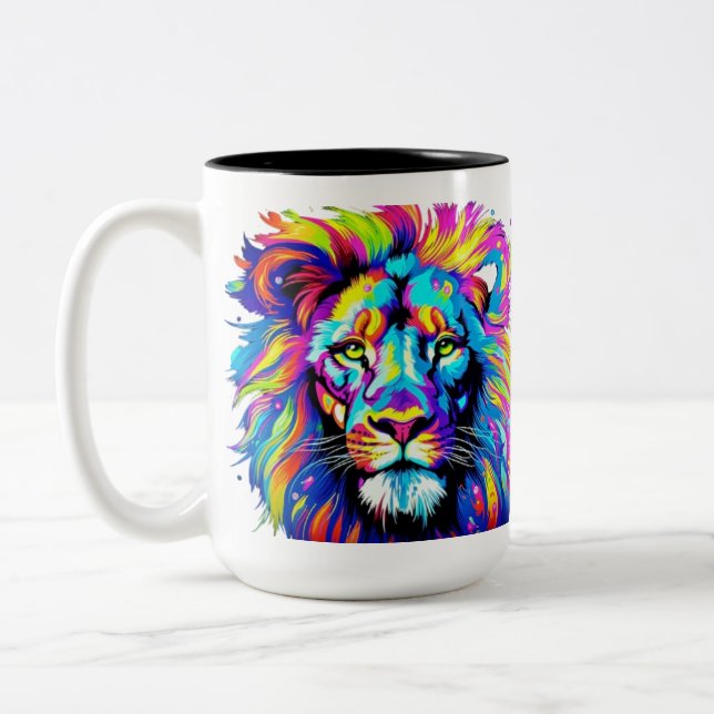 Tasse 2 Couleurs lion (Gauche)