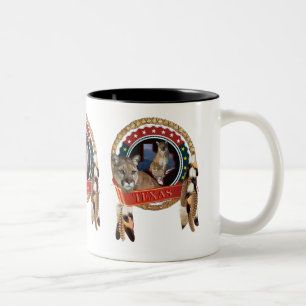 Tasse 2 Couleurs Lion de montagne du Texas