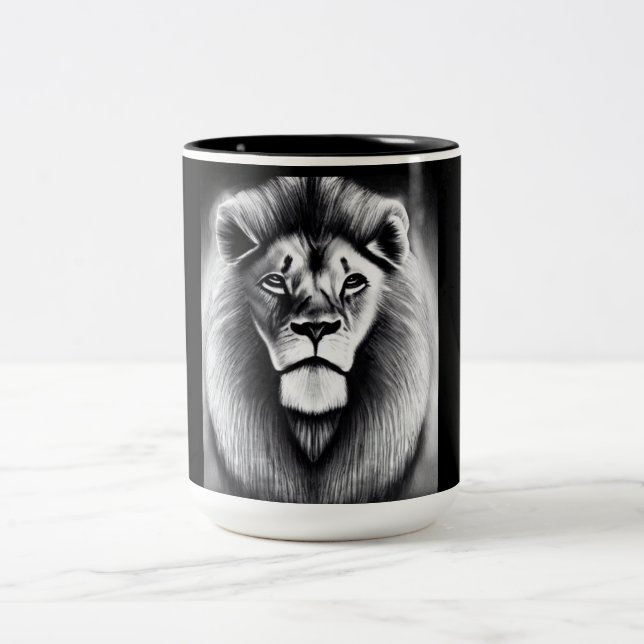 Tasse 2 Couleurs Lion fier (Centre)