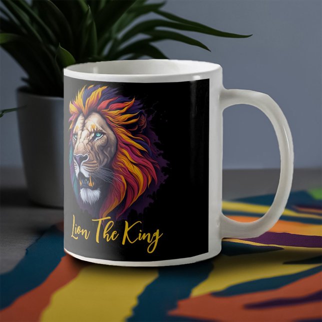 Tasse 2 Couleurs Lion le roi (Créateur téléchargé)