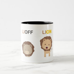 Tasse 2 Couleurs Lion Lioff