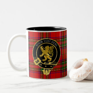 Tasse 2 Couleurs Lion Tartan de la crête de clan écossaise