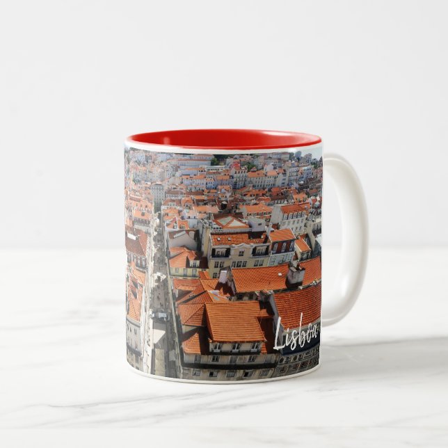Tasse 2 Couleurs Lisbonne - Lisboa - Le vrai Portugal (Devant droit)