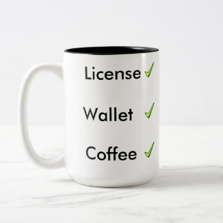 Tasse 2 Couleurs Liste de contrôle à ne pas oublier