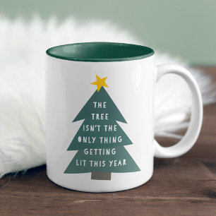 Tasse 2 Couleurs Lit   Noël drôle