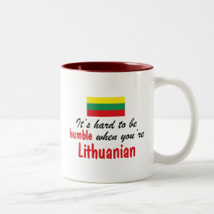 Tasse 2 Couleurs Lithuanien humble