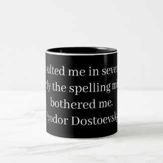 Tasse 2 Couleurs Littérature Vintage – Fyodor Dostoevsky
