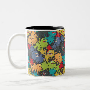 Tasse 2 Couleurs Little cute funny monsters