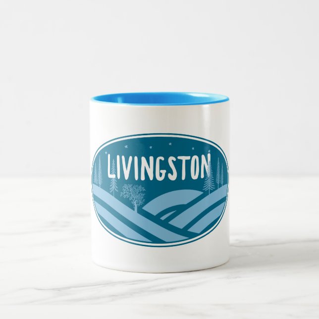 Tasse 2 Couleurs Livingston Montana Outdoors (Centre)