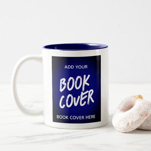 Tasse 2 Couleurs Livre Couverture Bleue Auteur Promotionnel Lanceme (Avec donut)