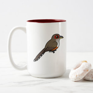 Tasse 2 Couleurs Lizard-Cuckoo portoricain Birdorable