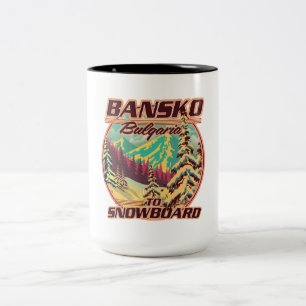 Tasse 2 Couleurs logo Bankso Bulgarie pour snowboard