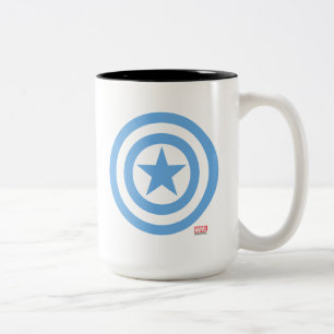 Tasse 2 Couleurs Logo Captain America Super Soldier