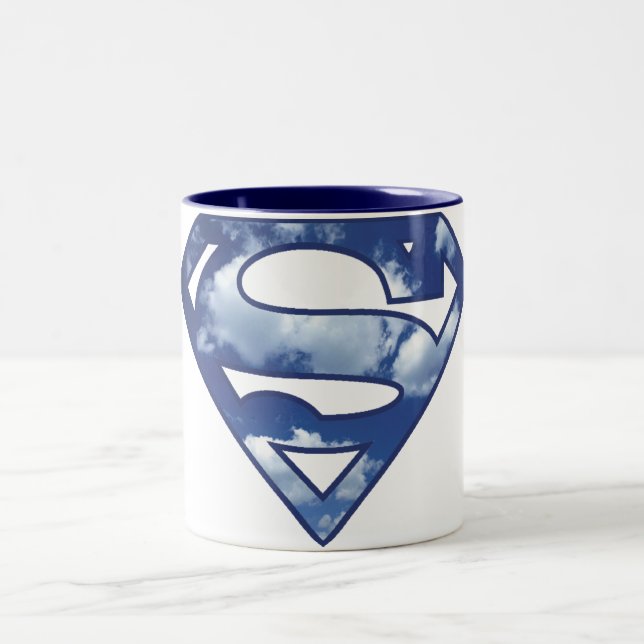 Tasse 2 Couleurs Logo Cloud Supergirl (Centre)
