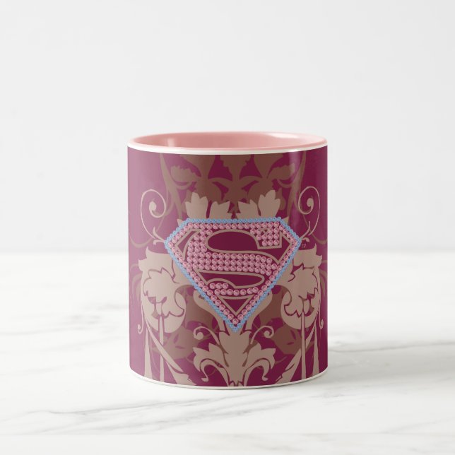 Tasse 2 Couleurs Logo de bijoux Supergirl (Centre)