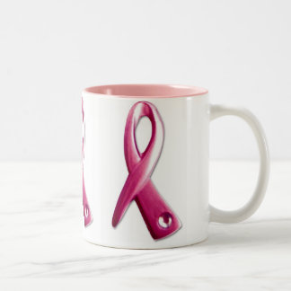 Tasse 2 Couleurs logo de cancer du sein, logo de cancer du sein,
