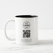 Logo de code Qr minimaliste d'entreprise simple