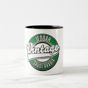 Tasse 2 Couleurs logo de djeddah arabie saoudite