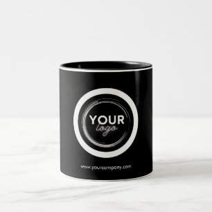 Tasse 2 Couleurs Logo de l'entreprise Entreprise Minimaliste