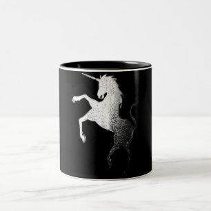Tasse 2 Couleurs logo de licorne, scintillement
