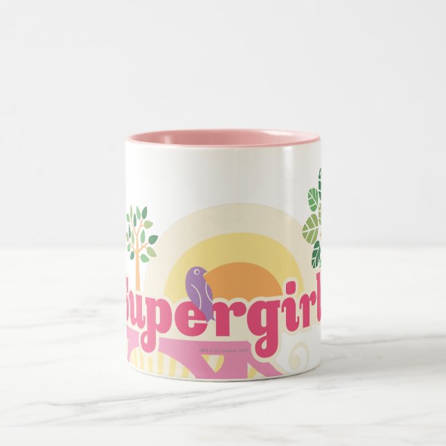 Tasse 2 Couleurs Logo de Supergirl (Centre)