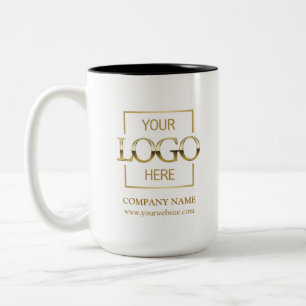 Tasse 2 Couleurs Logo d'entreprise personnalisé Cadeau de marque d'