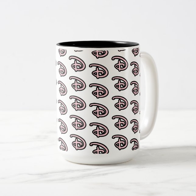 Tasse 2 Couleurs Logo Disney D (Devant droit)