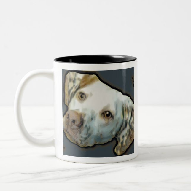 Tasse 2 Couleurs Logo du pointeur anglais (Gauche)