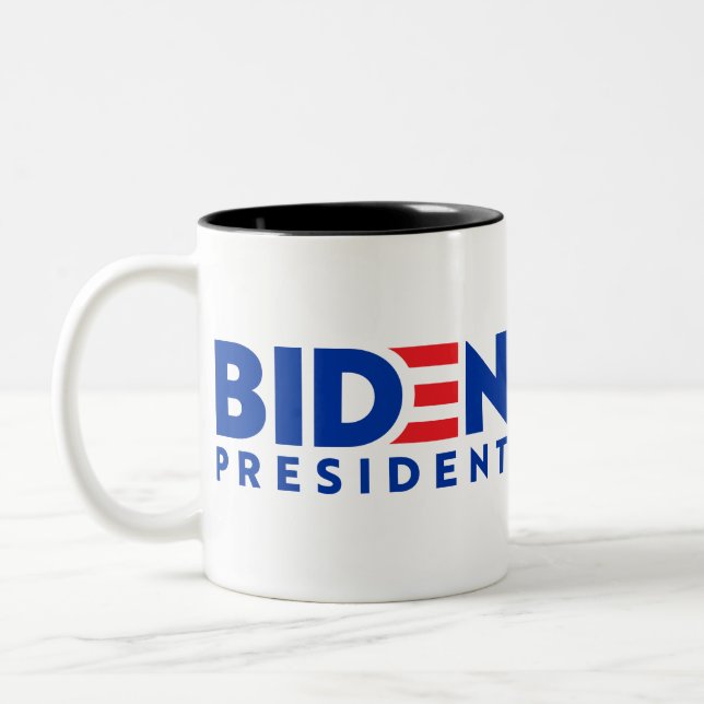 Tasse 2 Couleurs Logo du président Biden (Gauche)