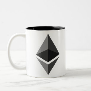 Tasse 2 Couleurs Logo Ethereum ETH Crypto Blockchain