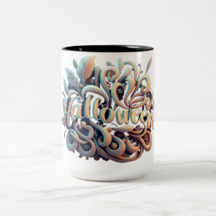 Tasse 2 Couleurs Logo Halloween 3D #2