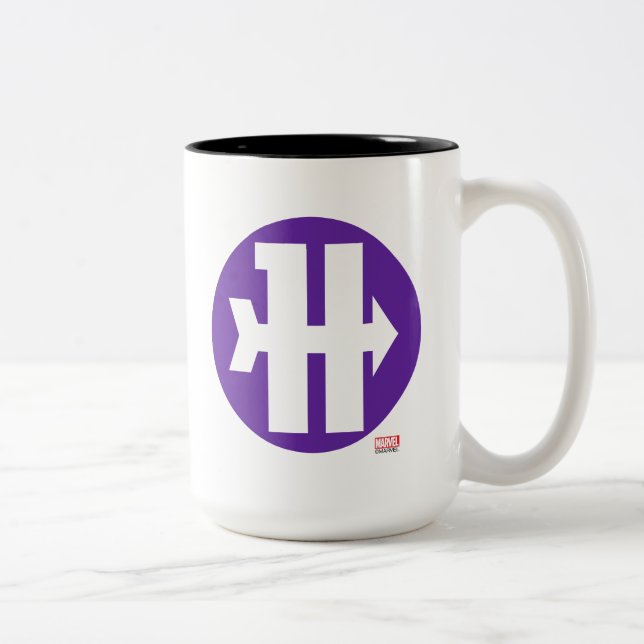 Tasse 2 Couleurs Logo Hawkeye On Target (Droit)