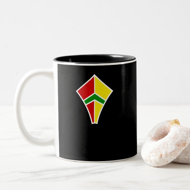 Tasse 2 Couleurs Logo Hélicoptère RPM (Avec donut)