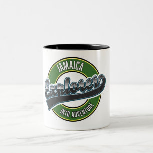 Tasse 2 Couleurs logo Jamaïque Explorer dans Adventure