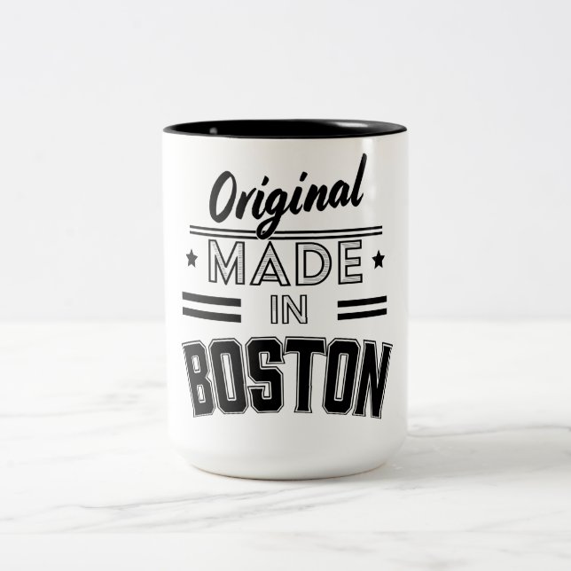 Tasse 2 Couleurs Logo Original fabriqué à Boston (Centre)