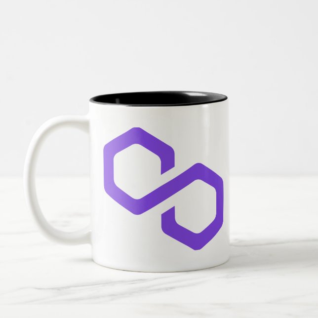 Tasse 2 Couleurs logo polygon-matic (Gauche)