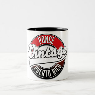 Tasse 2 Couleurs Logo Ponce Porto Rico vintage