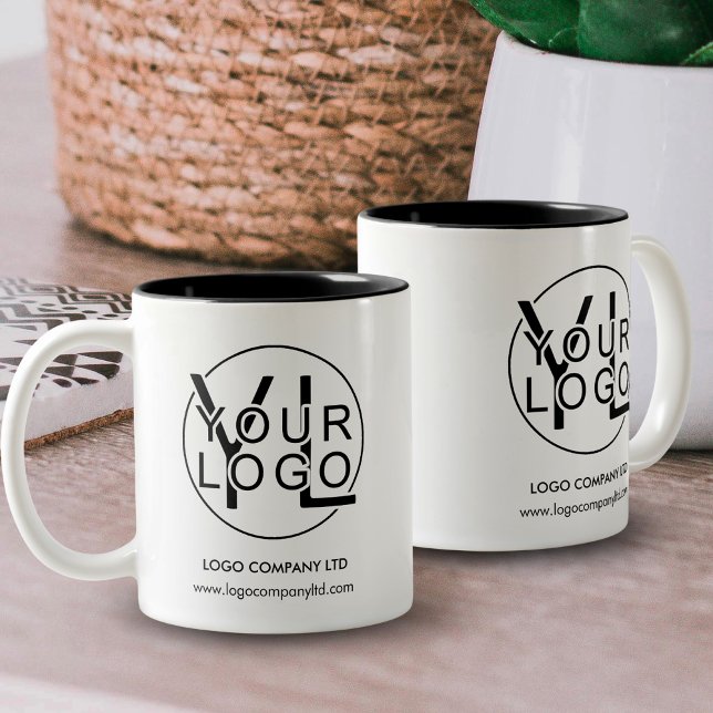 Tasse 2 Couleurs Logo Professionnel Promotionnel Entreprise (Créateur téléchargé)