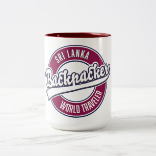 Tasse 2 Couleurs Logo rétro Sir backpacker voyageur du monde